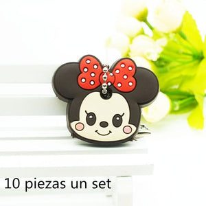 10 PCS a SET  animal keychain cartoon key chain Anime Mario Garfield keycover super her key caps Children Car Keychain