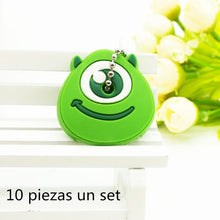 Load image into Gallery viewer, 10 PCS a SET  animal keychain cartoon key chain Anime Mario Garfield keycover super her key caps Children Car Keychain