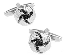 Load image into Gallery viewer, Free shipping Black Cufflinks for men fashion knot design top quality copper hotsale cufflinks whoelsale&amp;retail
