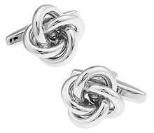 Load image into Gallery viewer, Free shipping Black Cufflinks for men fashion knot design top quality copper hotsale cufflinks whoelsale&amp;retail