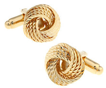 Load image into Gallery viewer, Free shipping Black Cufflinks for men fashion knot design top quality copper hotsale cufflinks whoelsale&amp;retail