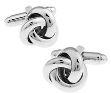 Load image into Gallery viewer, Free shipping Black Cufflinks for men fashion knot design top quality copper hotsale cufflinks whoelsale&amp;retail