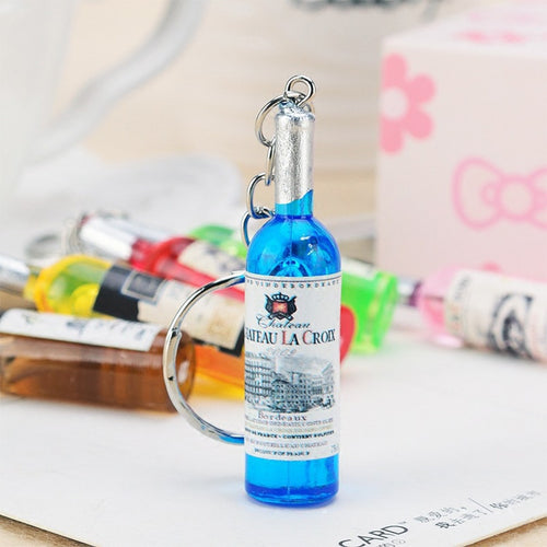 Hot Sale 1Pc  Bottle Pendant Random Color Women Men Unisex Fashion Promotional Mobile Chain Key Chain